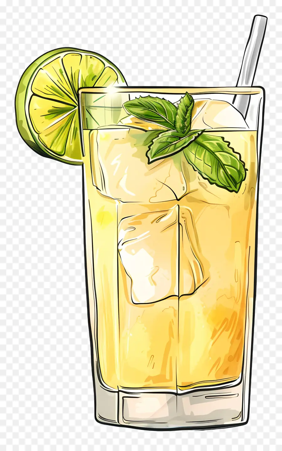 Aam Panna，Ilustración Acuarela PNG