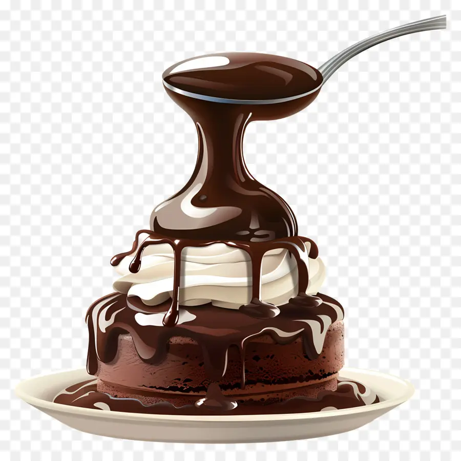 Salsa De Chocolate，Pastel De Chocolate PNG