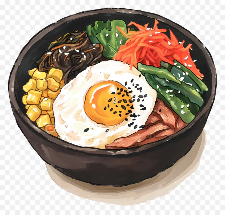 Bibimbap，La Comida PNG