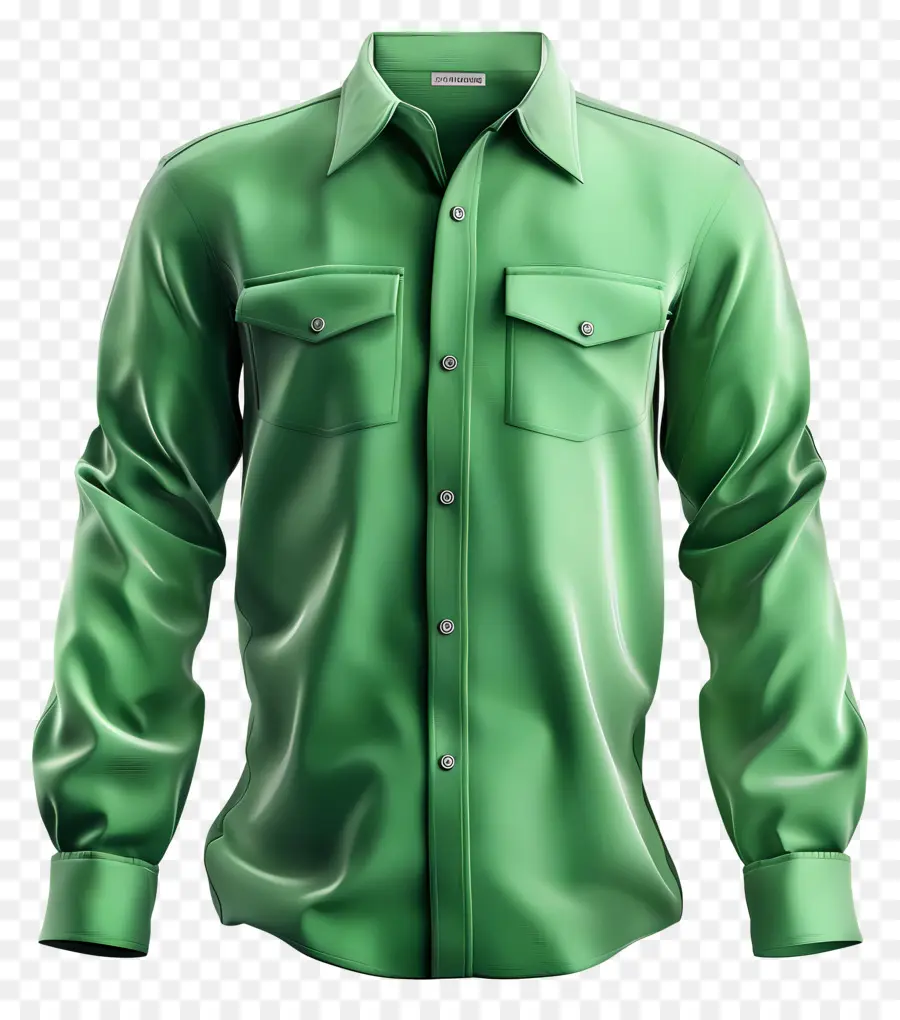 Camisa Formal，Camiseta Verde PNG