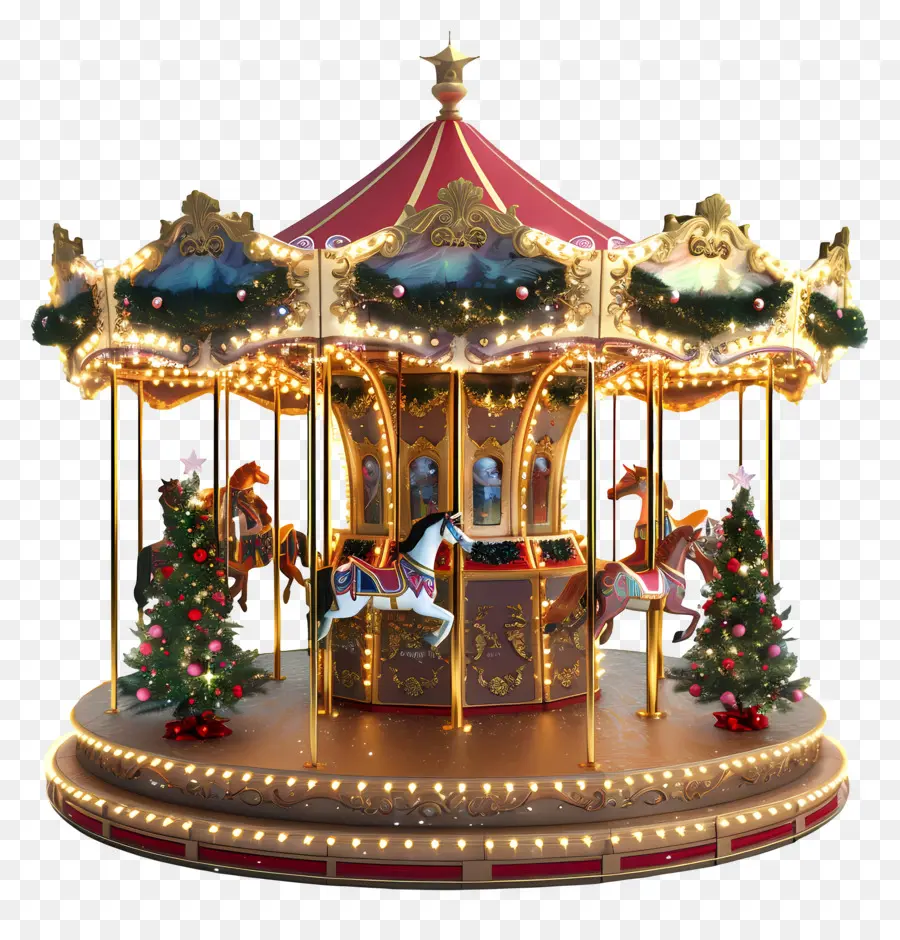 Carrusel De Navidad，Carrusel PNG