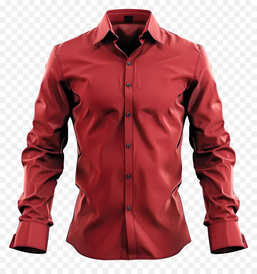 Camisa Formal，Camisa Roja PNG