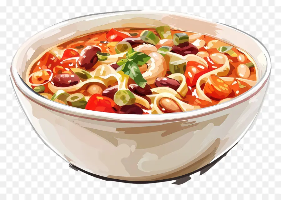 La Pasta Y Los Frijoles，Receta De Chile PNG