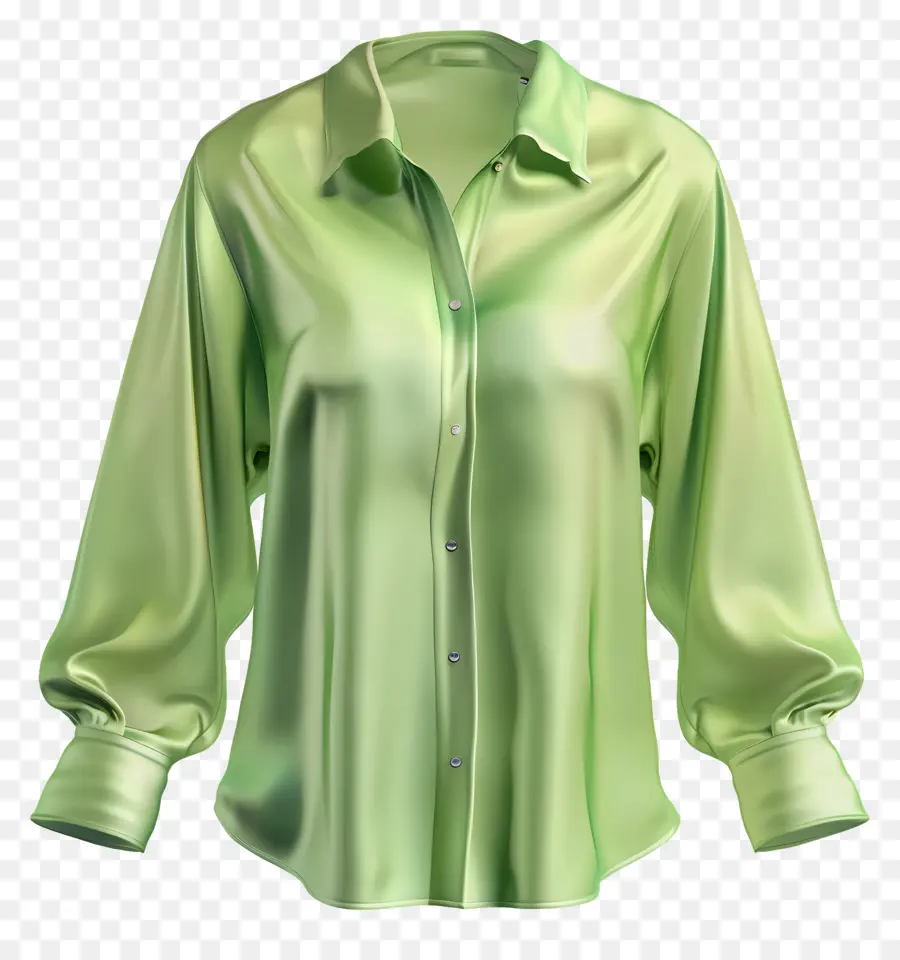 Camisa Formal，Camisa Verde PNG