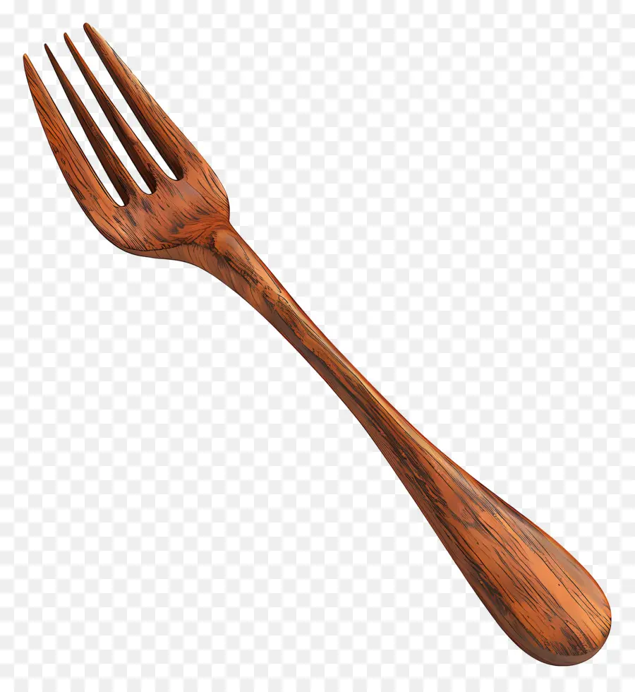 Tenedor De Madera，Utensilio De Cocina PNG