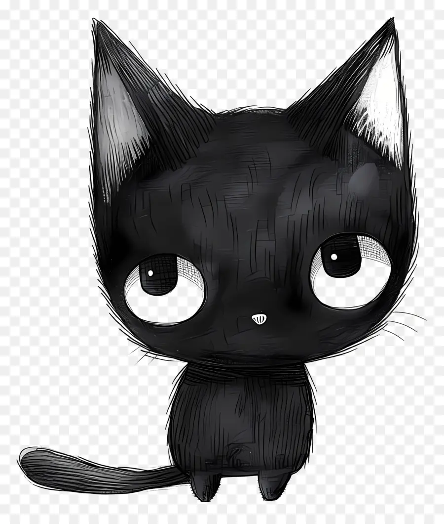 Kuromi，Gato Negro PNG