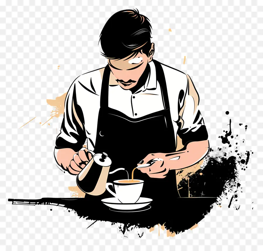 Barista，Hacer El Café PNG