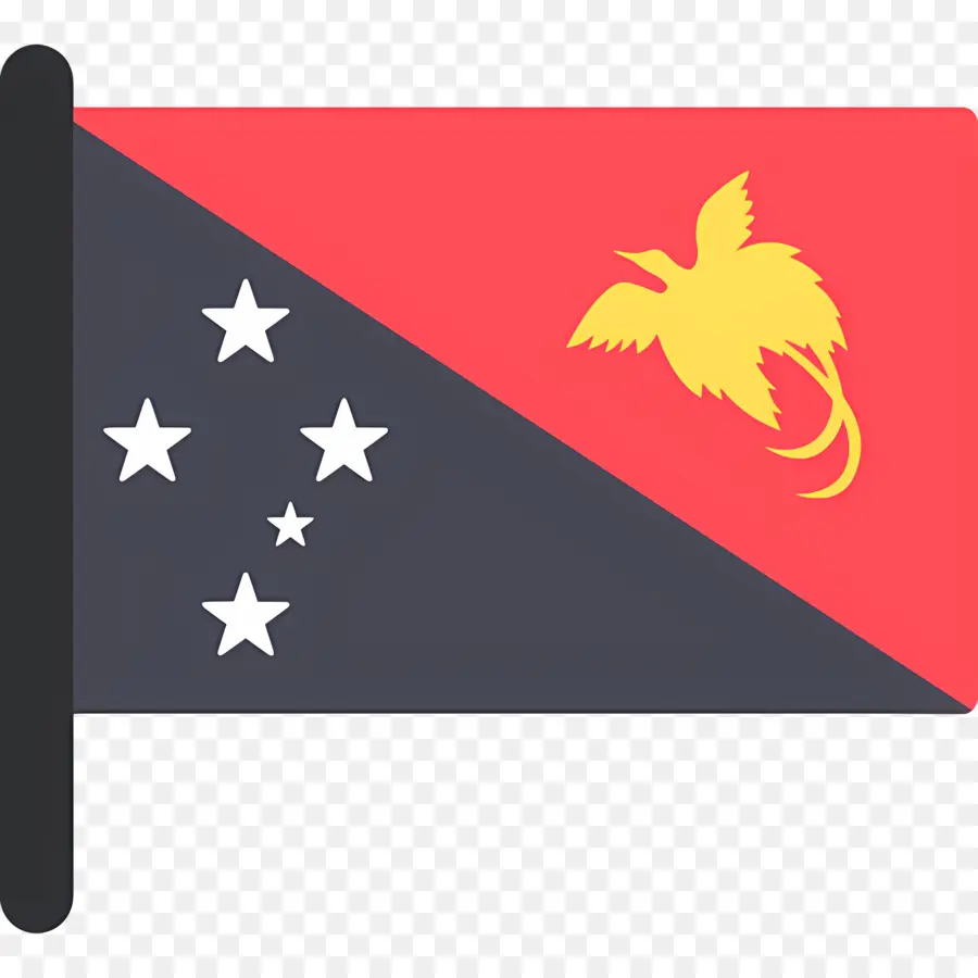 Papua Nueva Guinea Bandera，Nueva Caledonia PNG