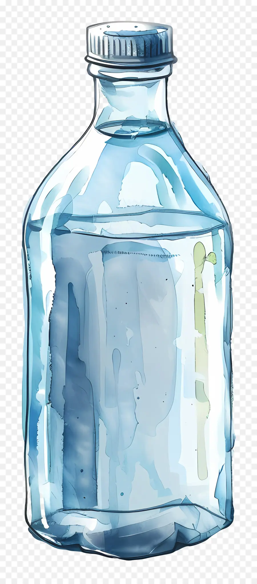 Bottle Of Water，Botella De Vidrio Transparente PNG