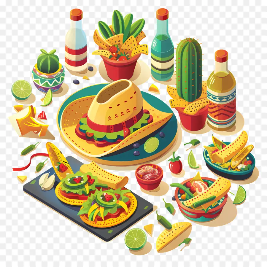 Cinco De Mayo，Comida Mexicana PNG