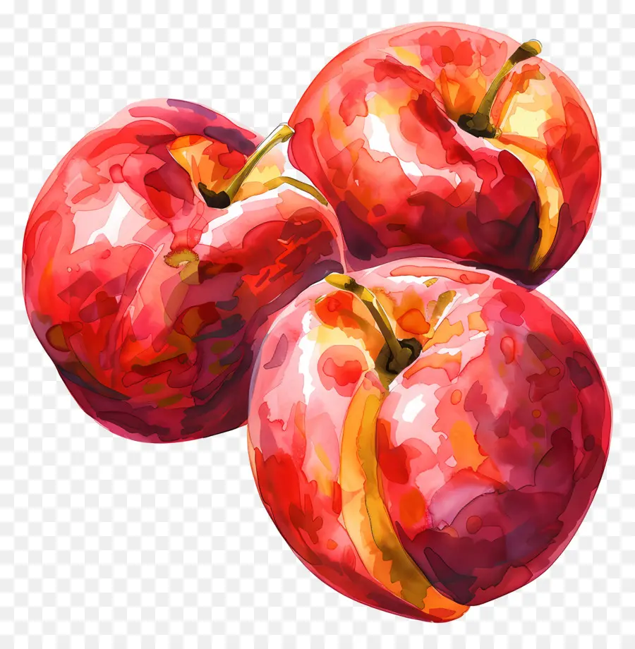 Las Nectarinas，Las Manzanas Rojas PNG