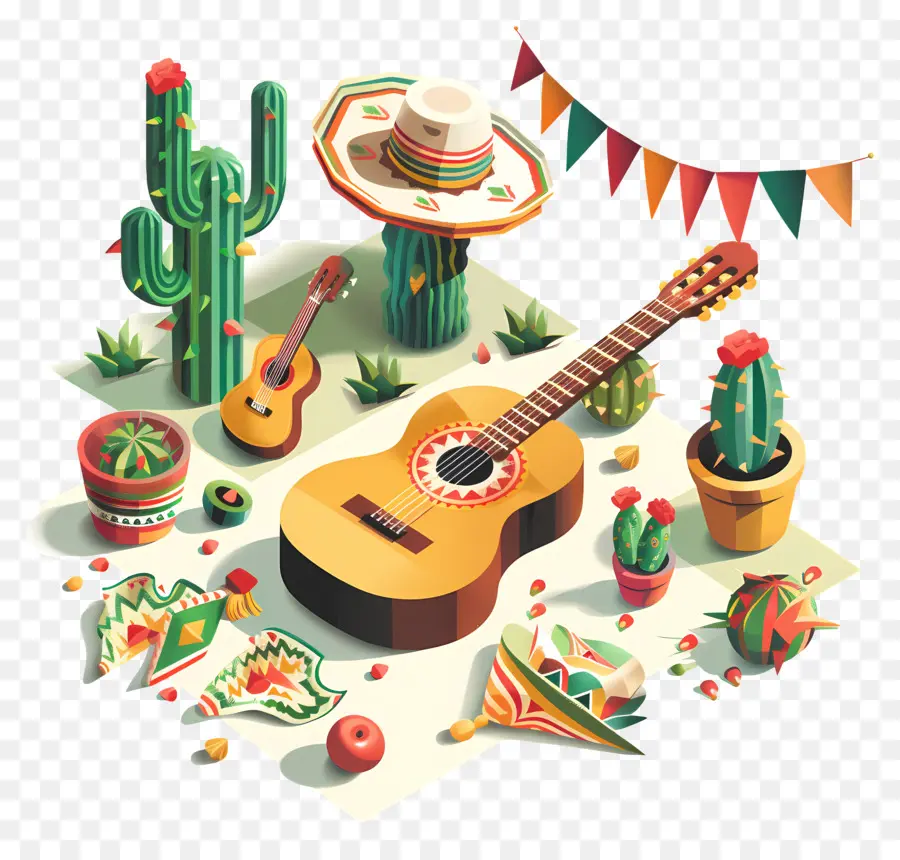 Cinco，Guitarra PNG