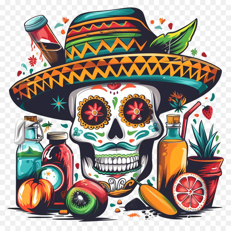 Cinco，Día De Los Muertos PNG