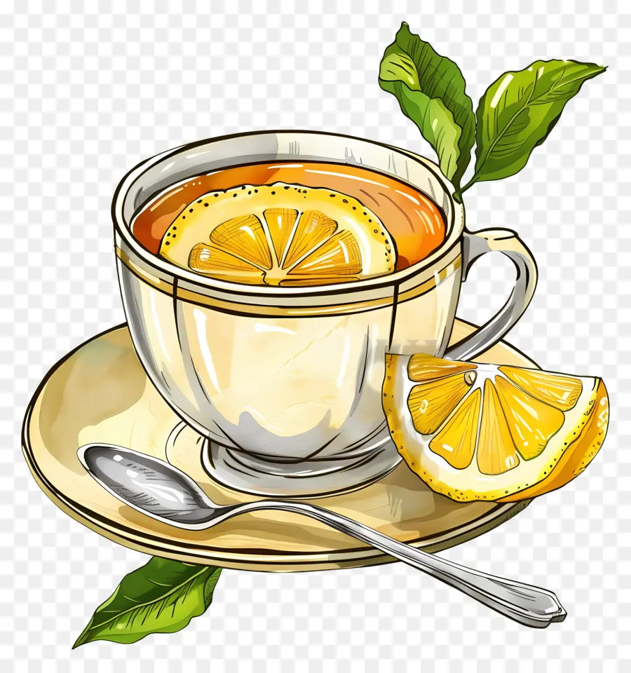 Te De Limon，Taza De Té PNG