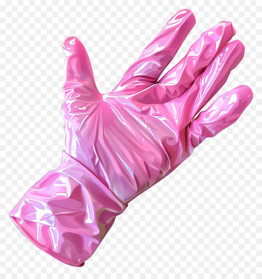 Guante De Goma Rosa，Guantes De Color Rosa PNG