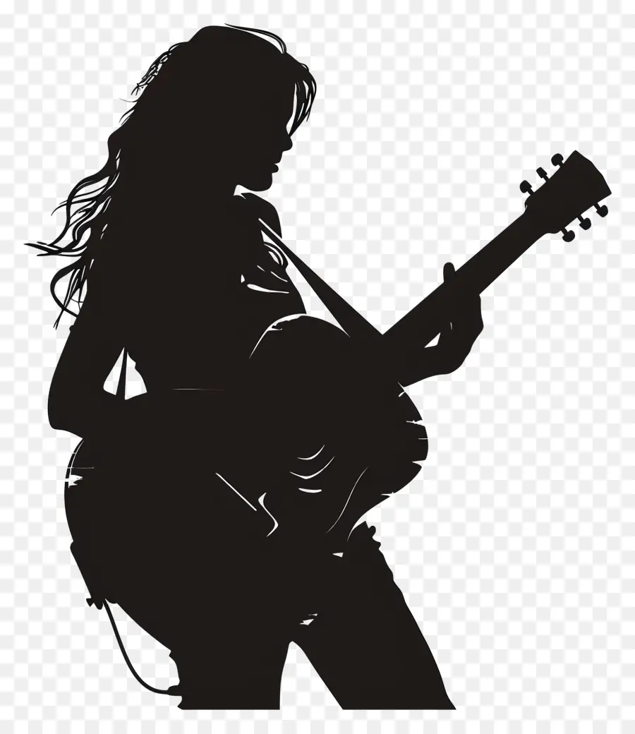 Guitarrista，Silueta PNG