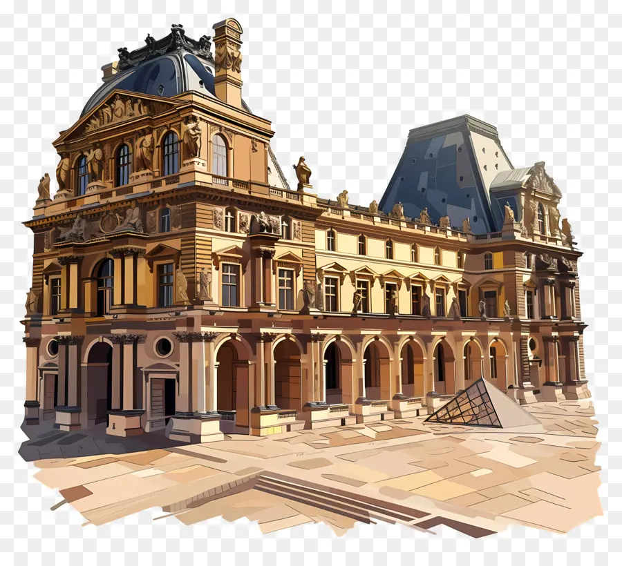 Museo Del Louvre，Edificio Adornado PNG