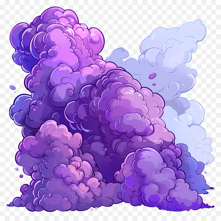 Nubes Moradas，Humo Morado PNG