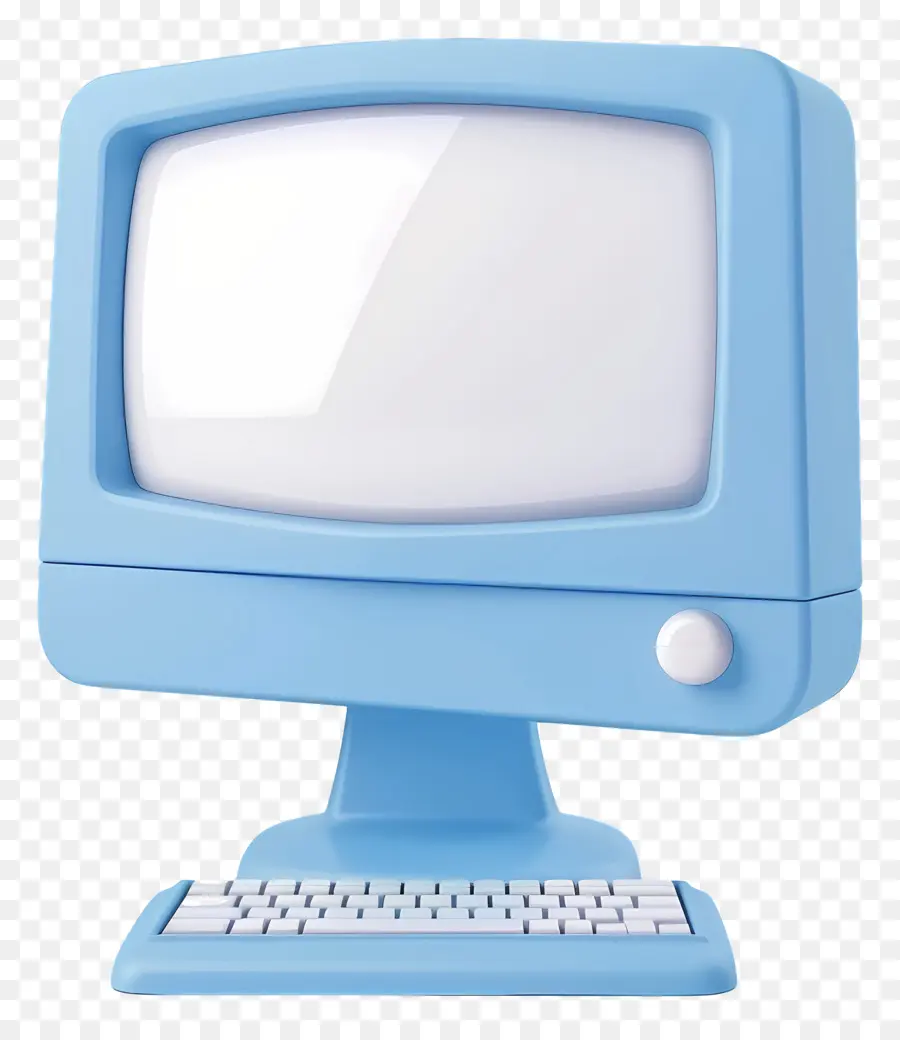 Computadora De Juguete，Computadora Azul PNG