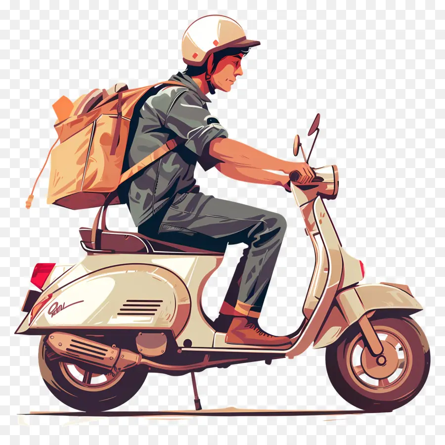 Repartidor，Scooter PNG