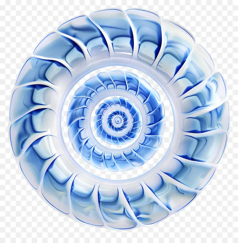 Espiral，Diseño De Remolino Azul Y Blanco PNG