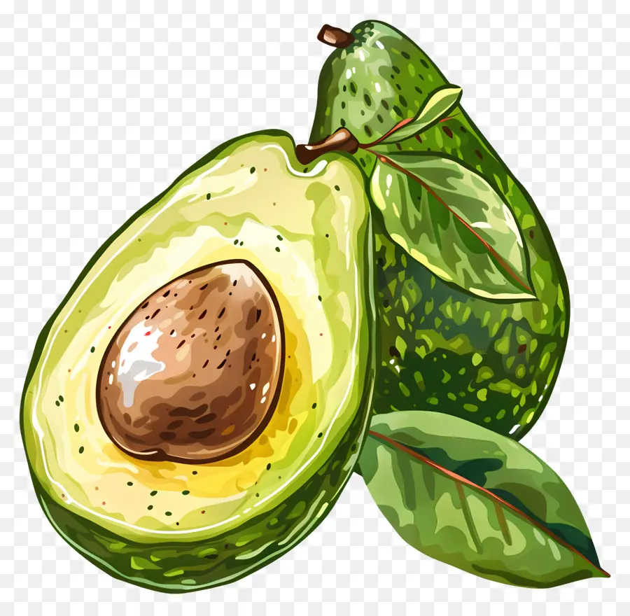 Avocado Fruit，Aguacate PNG