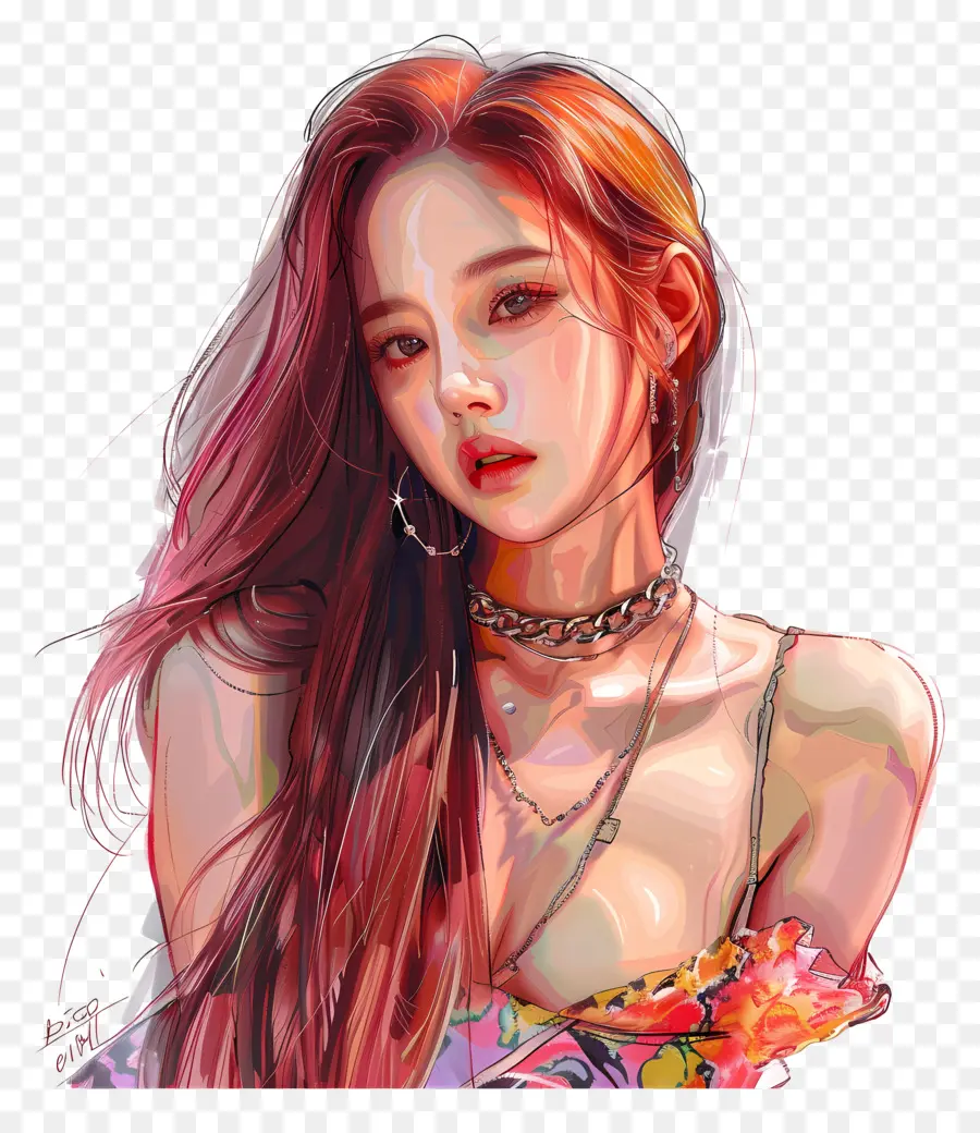 Jisoo，Retrato PNG