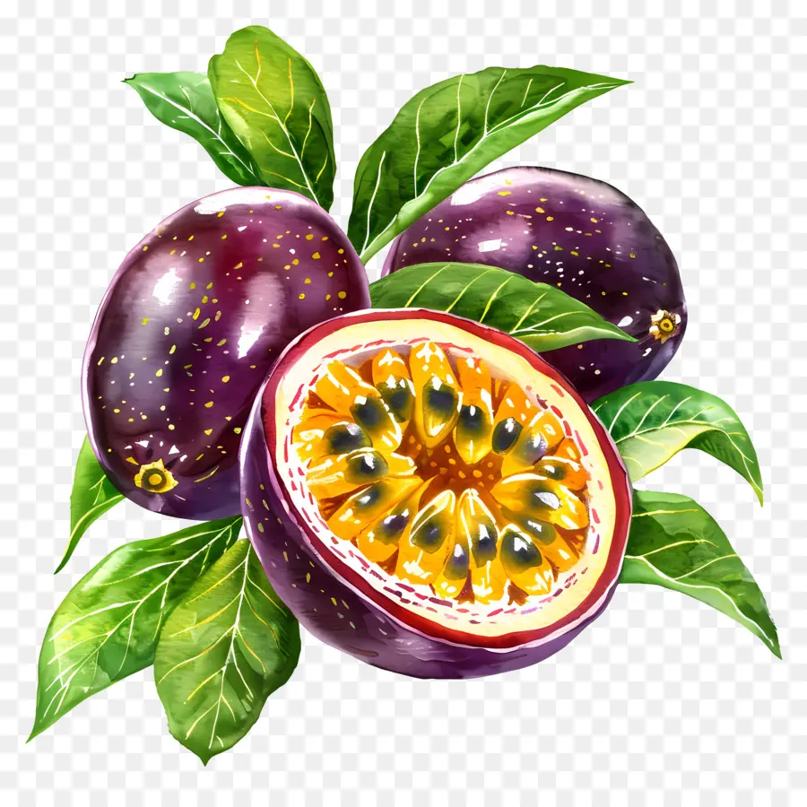 Fruta De La Pasión，Ripe PNG