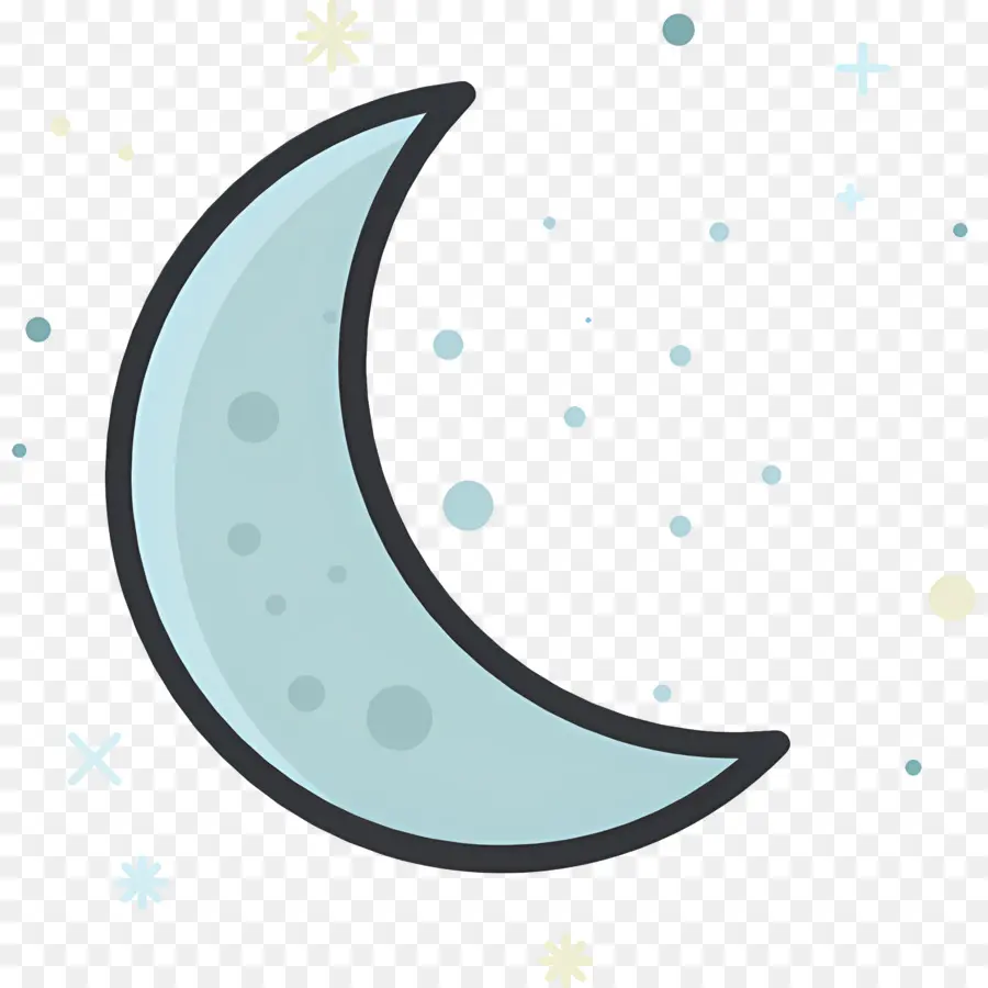 De La Media Luna，Luna Azul PNG