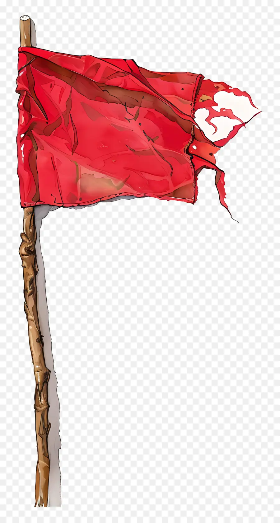 Bandera Roja，Rasgado PNG