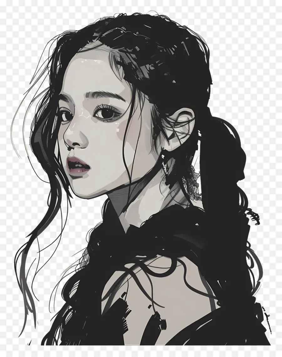 Jisoo，El Pelo Largo PNG