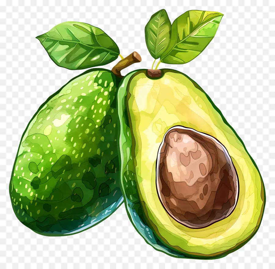 Avocado Fruit，Aguacate PNG