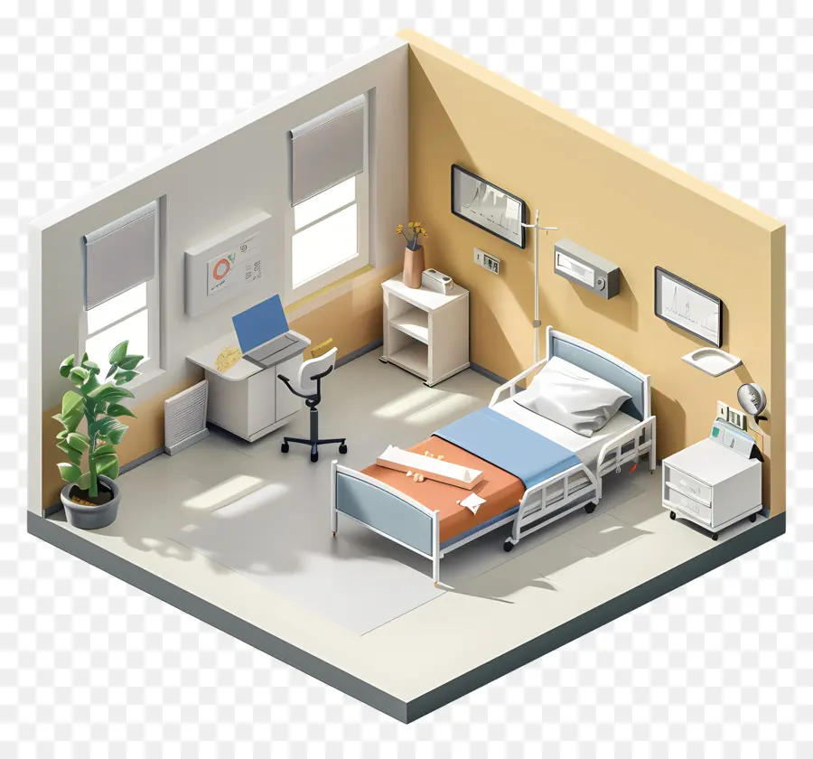 Habitación Del Enfermo，Habitación Del Hospital PNG