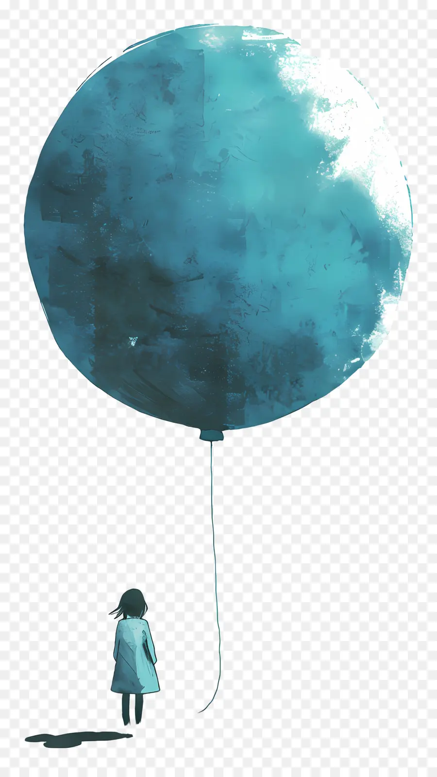 Globo Azul，Chica PNG