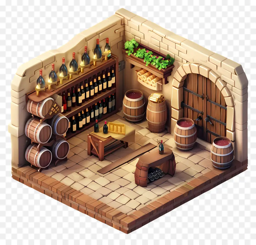 Bodega De Vino，Barril PNG