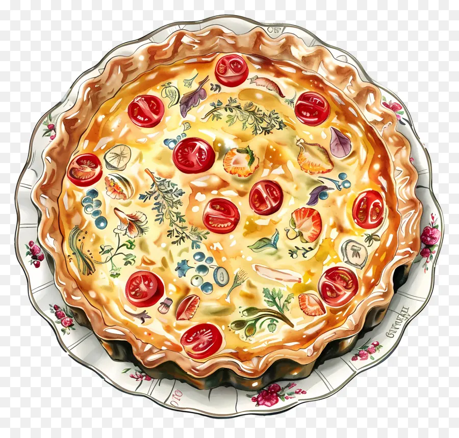 Quiche De Coronación，Quiche De Verduras PNG