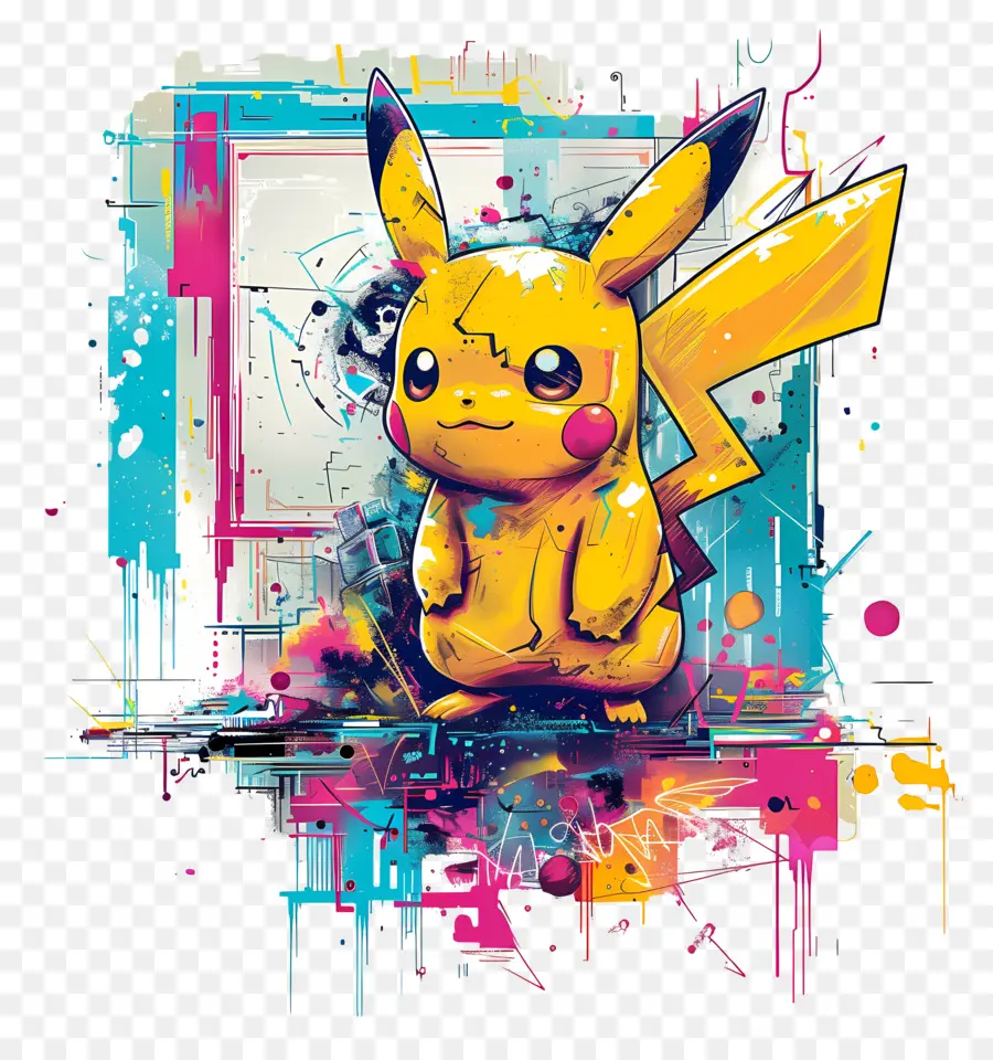 Pikachu PNG - Pikachu Graffiti Personaje De Dibujos Animados ilustración  transparente