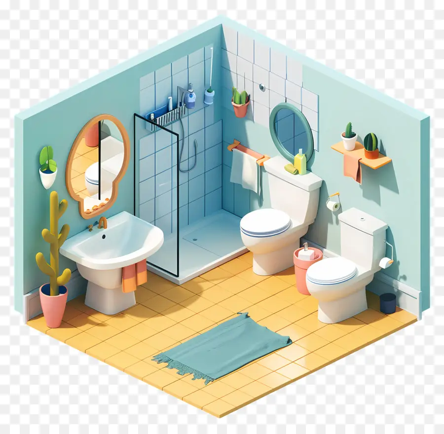 Sala De Polvo，Diseño De Cuarto De Baño PNG