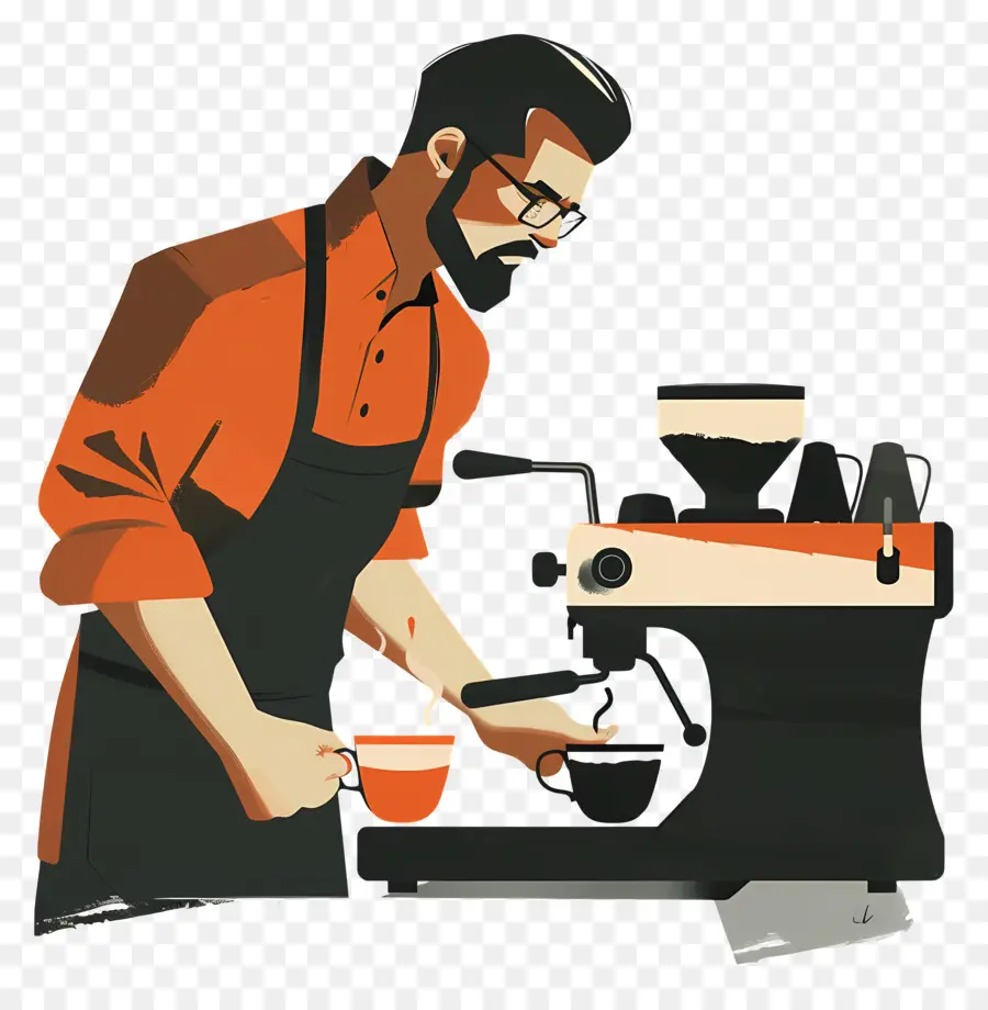 Barista，Hacer El Café PNG