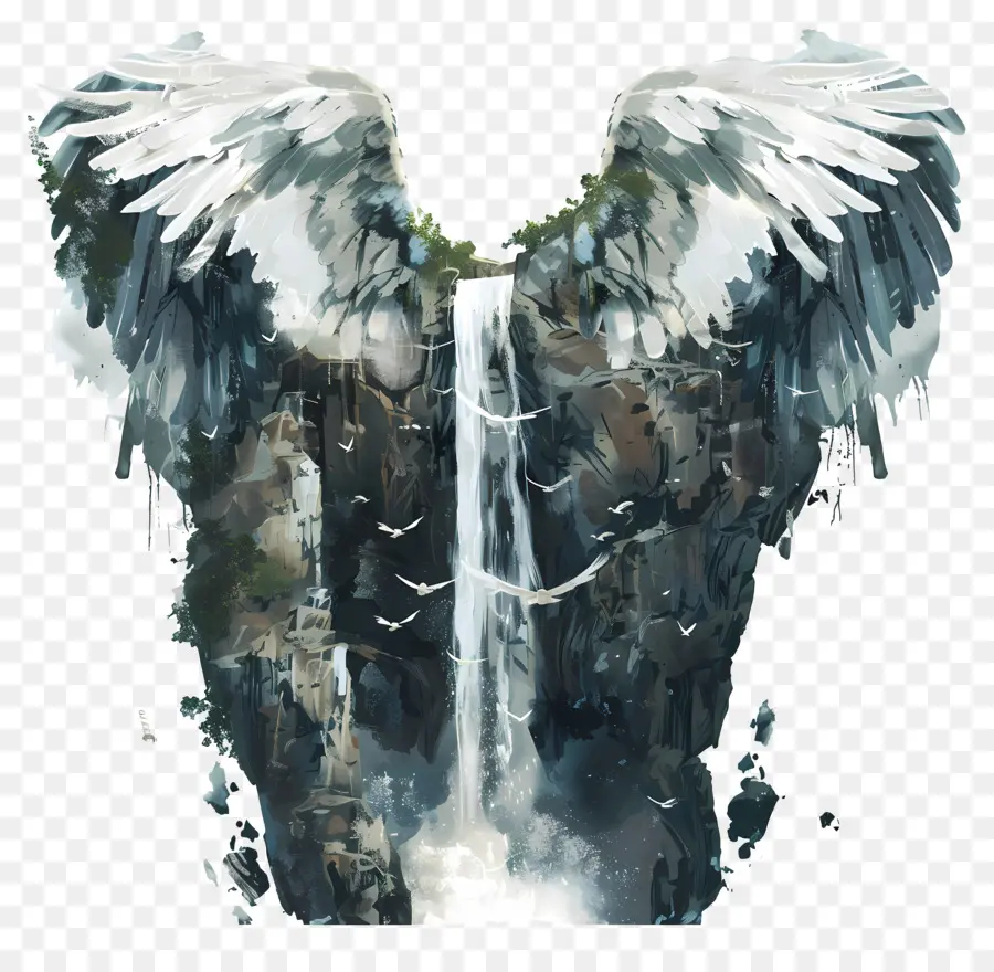 El Salto Del Ángel，Alas De ángel PNG