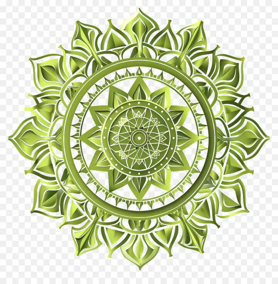 Ashoka Chakra，Mandala Verde PNG