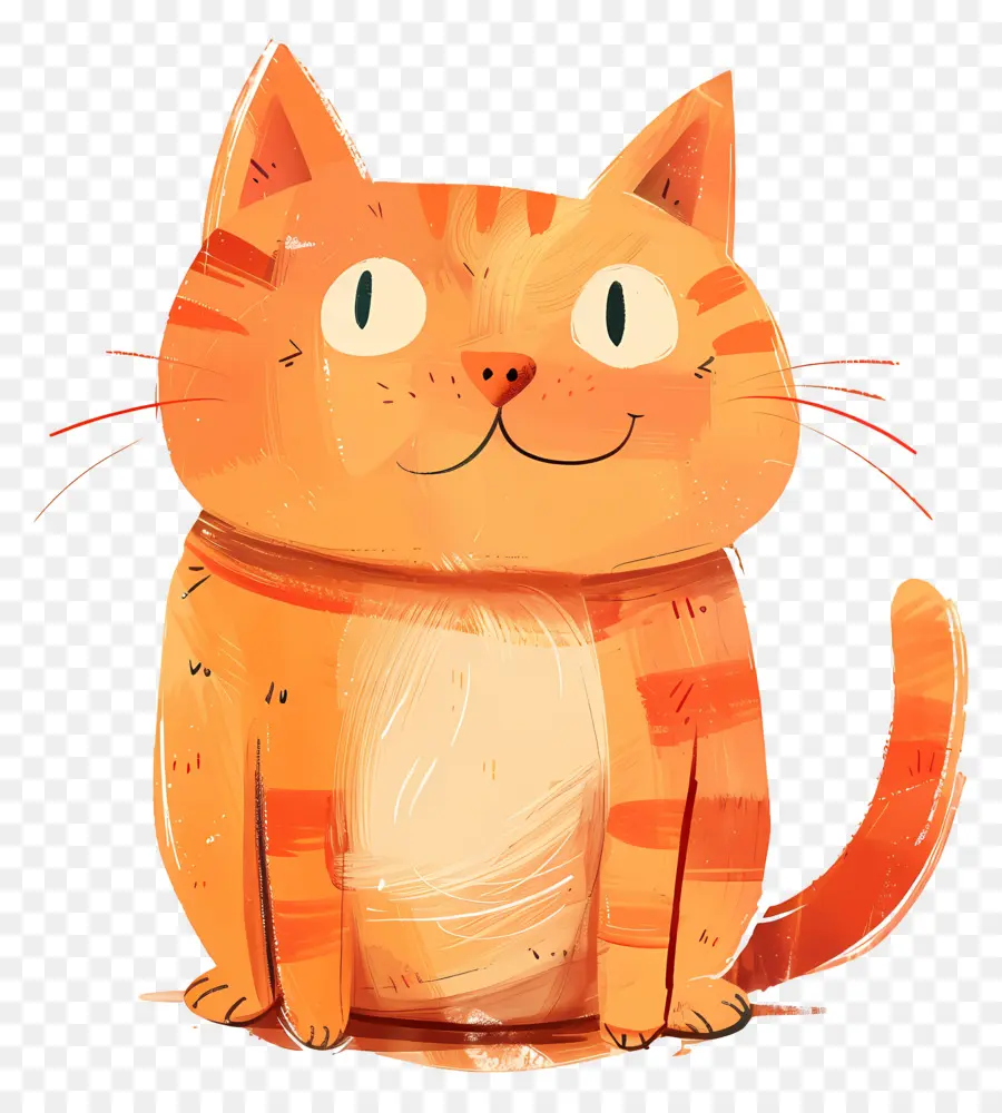 Gato Tonto，Gato De Color Naranja PNG