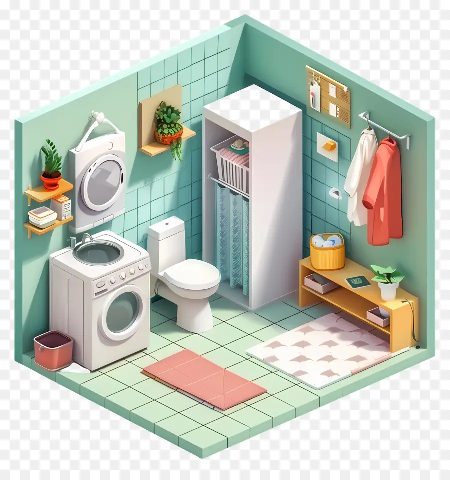 Utilidad De La Habitación，Cuarto De Baño Pequeño PNG