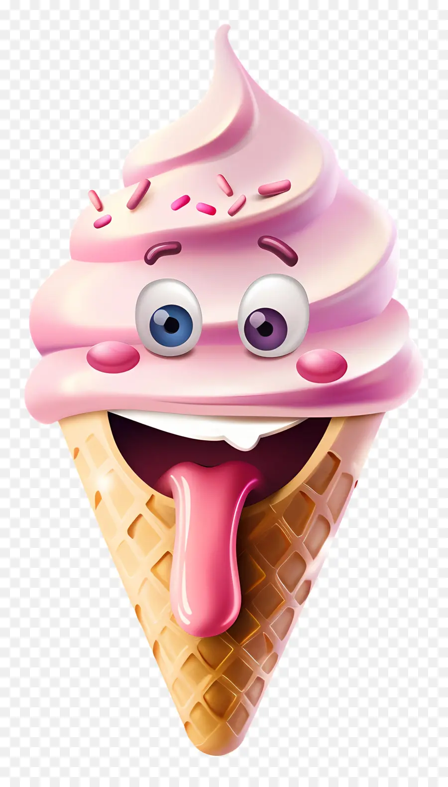 Postre De Dibujos Animados 3d，Helado PNG