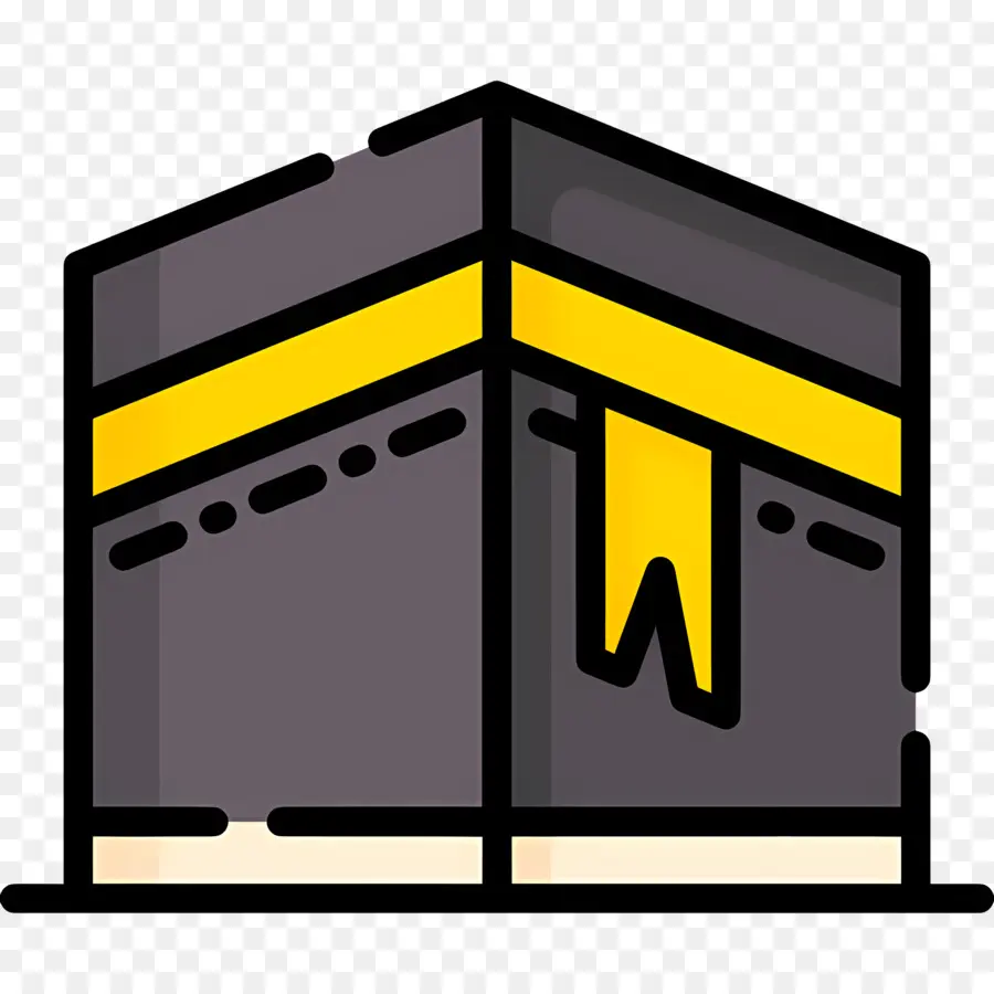 La Kaaba，Edificio Gris PNG