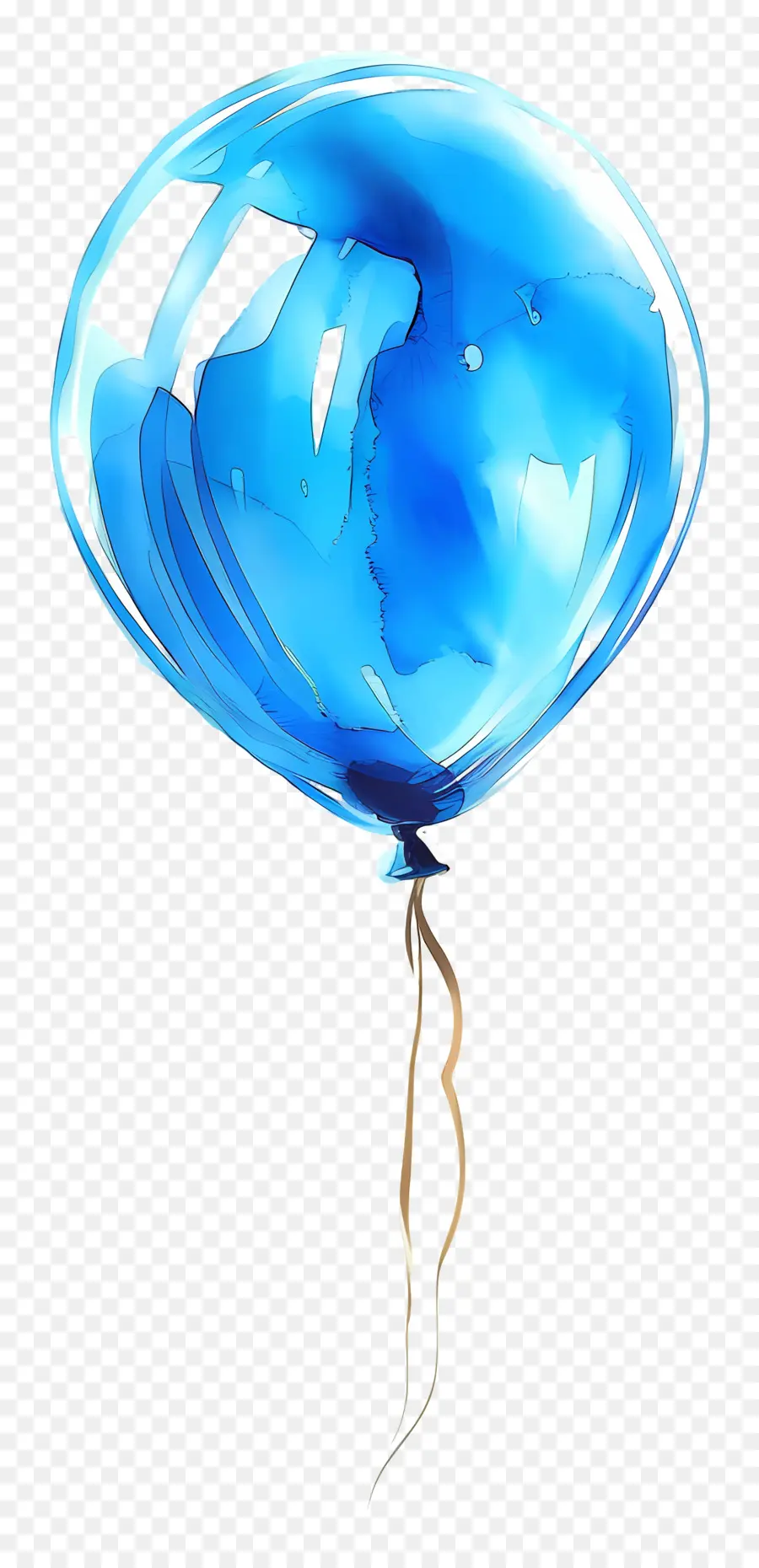 Globo Azul，El Intrincado Diseño PNG