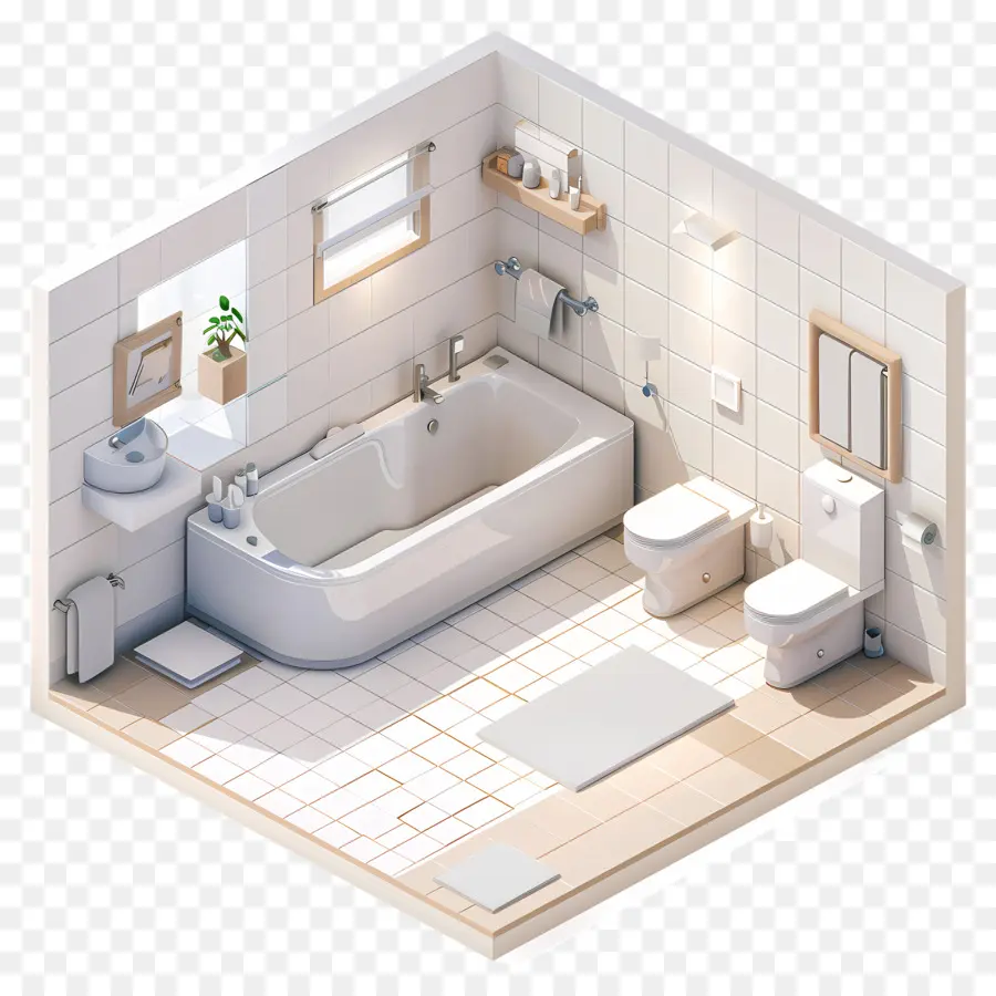 Cuarto De Baño，Diseño De Cuarto De Baño PNG