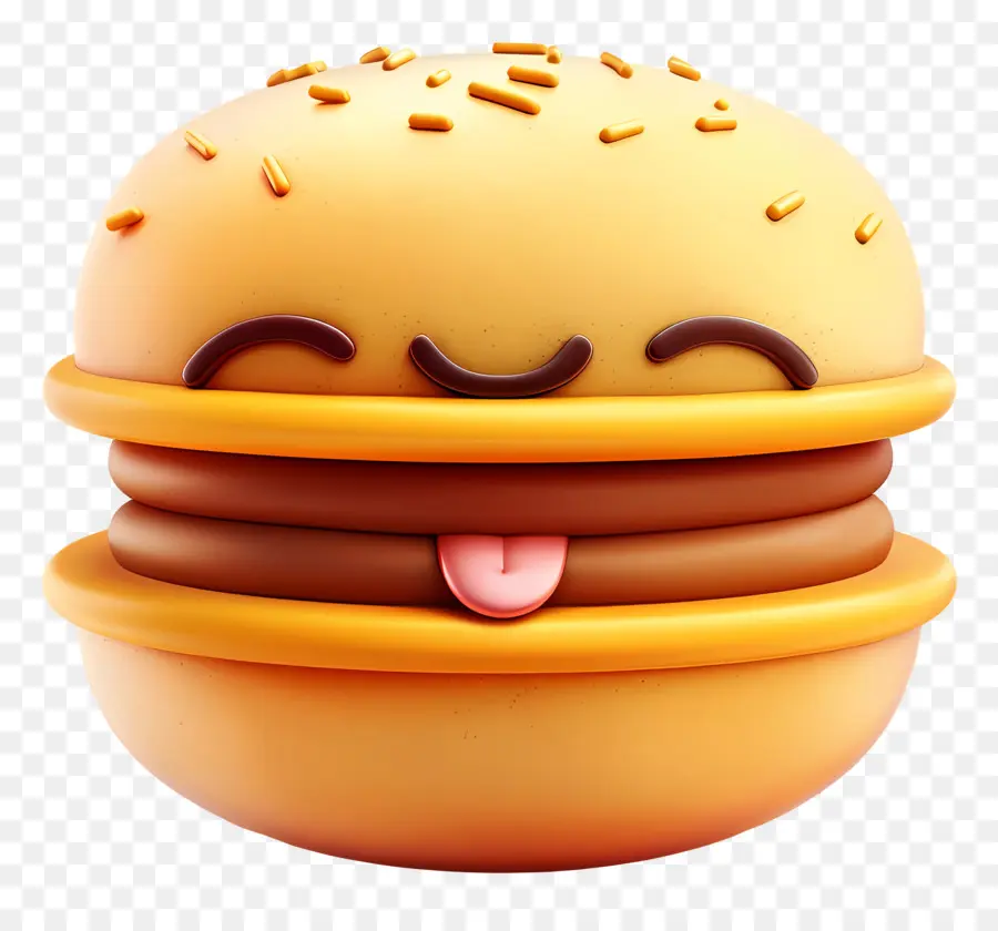 Postre De Dibujos Animados 3d，De Dibujos Animados De La Hamburguesa PNG