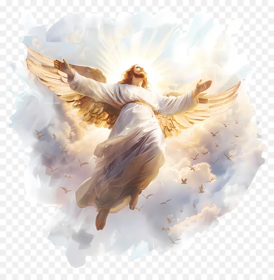 El Día De La Ascensión，Ángel PNG