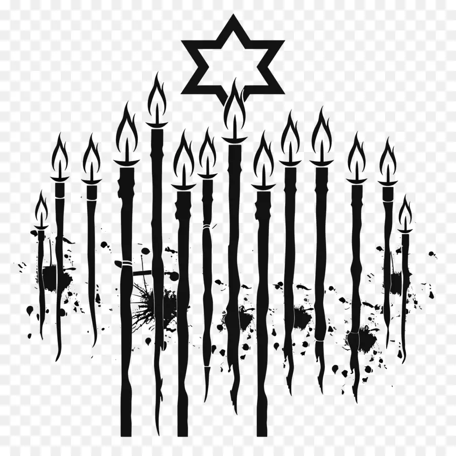 Yom Hashoah，Menorah PNG